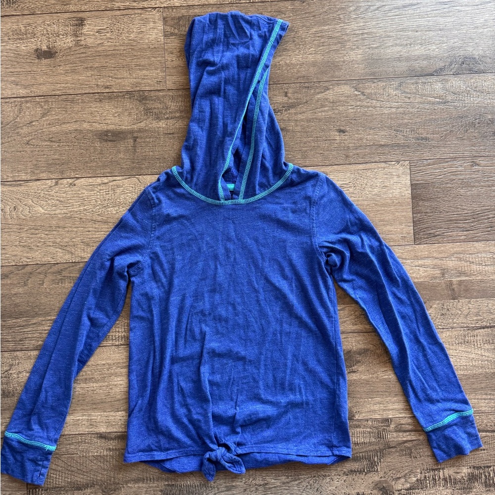 Cat & Jack Blue Long Sleeve Hooded Tee